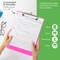 BAZIC Standard Size Plastic Clipboard with Low-Profile Clip, 4-Pack